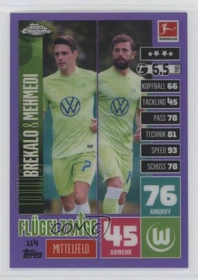 2020 Topps Chrome Match Attax Bundesliga Purple Refractor /299 Josip Brekalo fm0