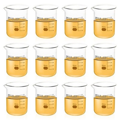 Scientific Glasbecher Schnapsglas, Vol. 50 ml, 3,3 Borosilikatgriffin, Niedri...