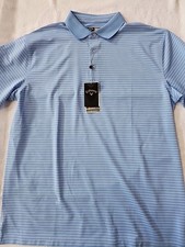 Callaway Opti-dri Men's Blue Striped Golf Polo Size L New