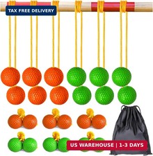 Ladder Ball Ladder Toss Balls Set Replacement Balls for Toss Match, Set of 6 wit
