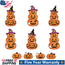 Halloween Yard Signs 10 Pack Pumpkin Halloween Outdoor Decorations for Yard