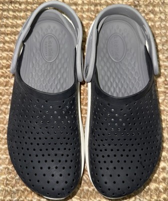 LiteRide By Crocs Boy s Size 4 Black Gray
