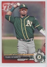 2017 Bowman Prospects Red 70th Anniversary Franklin Barreto #BP115 0h28