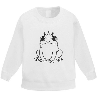 Kinder Sweatshirt / Pullover / Pulli ''Prinz Frosch'' (KW053485)