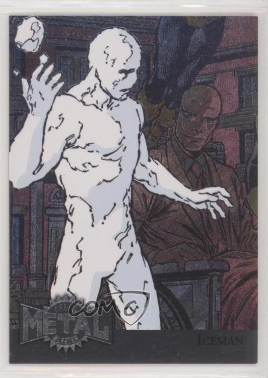 2015 Marvel Fleer Retro 1995 Fleer Metal Blaster Iceman #22 04fr