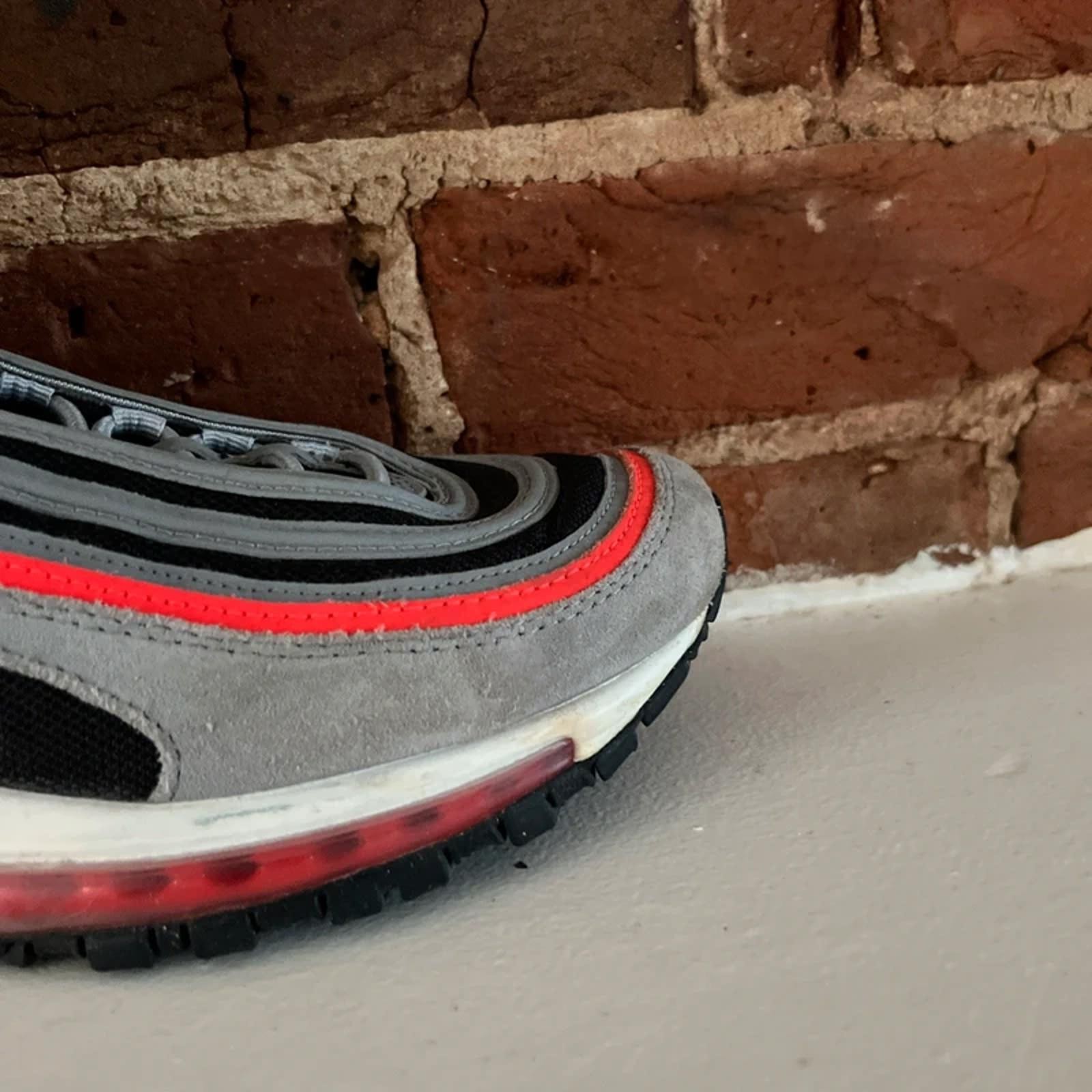 Nike Airmax 97’s Women’s Grey/Red Trainers | UK 5.5 image 9