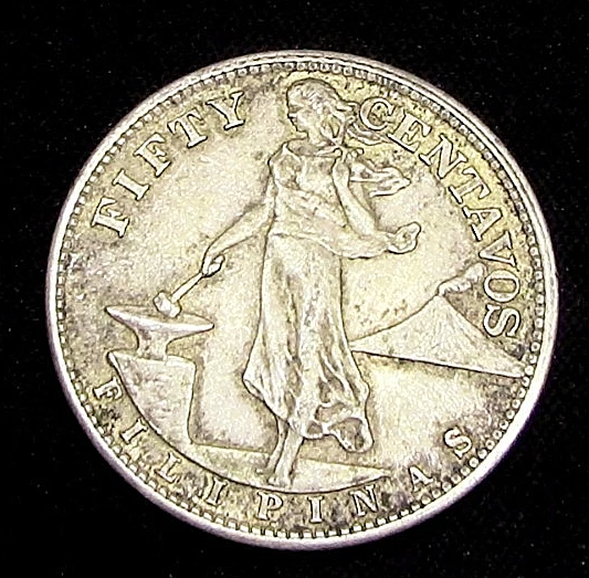 Circulated Silver 1944 Year U.S. Philippine Coins (1898-1946) for