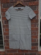 Madewell Dockside Striped T-Shirt Dress Drop Waist