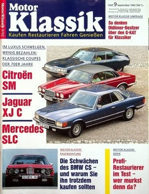 2) Motor Klassik 09/1992 - Jaguar XJ 6 4.2 Coupe mit - Lamborghini Espada mit 35