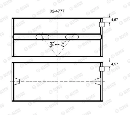 CRANKSHAFT BEARINGS H629/5 STD FOR BMW M10B16 1.6L M10B18 M10B18 1.8L M10 2.0L - Picture 7 of 12