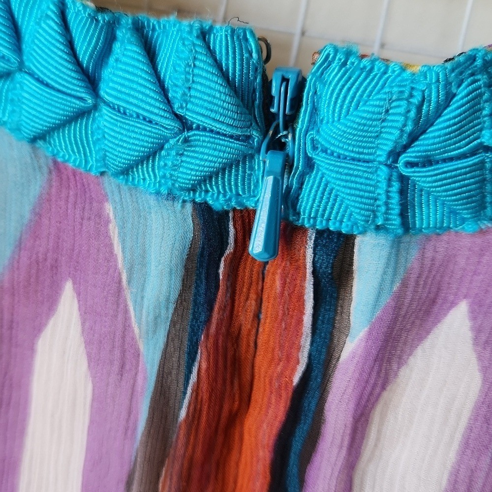 Tory Burch Silk Ikat Print Sleeveless Sundress Dress thumbnail 12