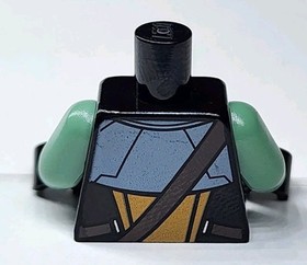 NEW LEGO&reg; Minifigure Torso Part Black Sand Green Arms Embo sw0307 7930