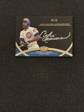 2012 Topps Tier One #CPA-AD Andre Dawson Silver Auto /10 Cubs HOF