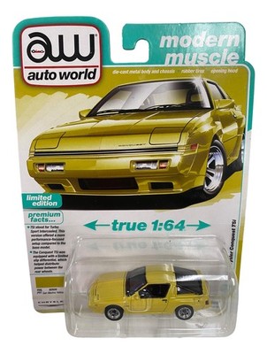 Auto World 64502 1:64 Modern Muscle 1988 Chrysler Conquest TSi Series B Yellow