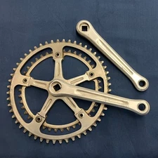 Vintage Ofmega 170mm Crankset with 52/42t Chainrings