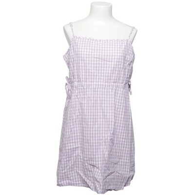 Reclaimed Vintage, Kleid, Größe: 42, Lila/Weiß, Baumwolle, Karo, Damen #t2Y