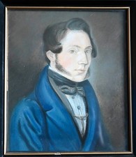 c1840 Horstmann Mannheim Miniatur Pastell Por...