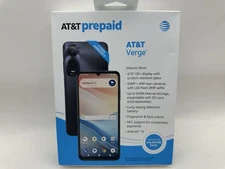 AT&T Prepaid Verge Smart Phone Galatic Blue 64GB 6.75" Display Android 14 - NEW