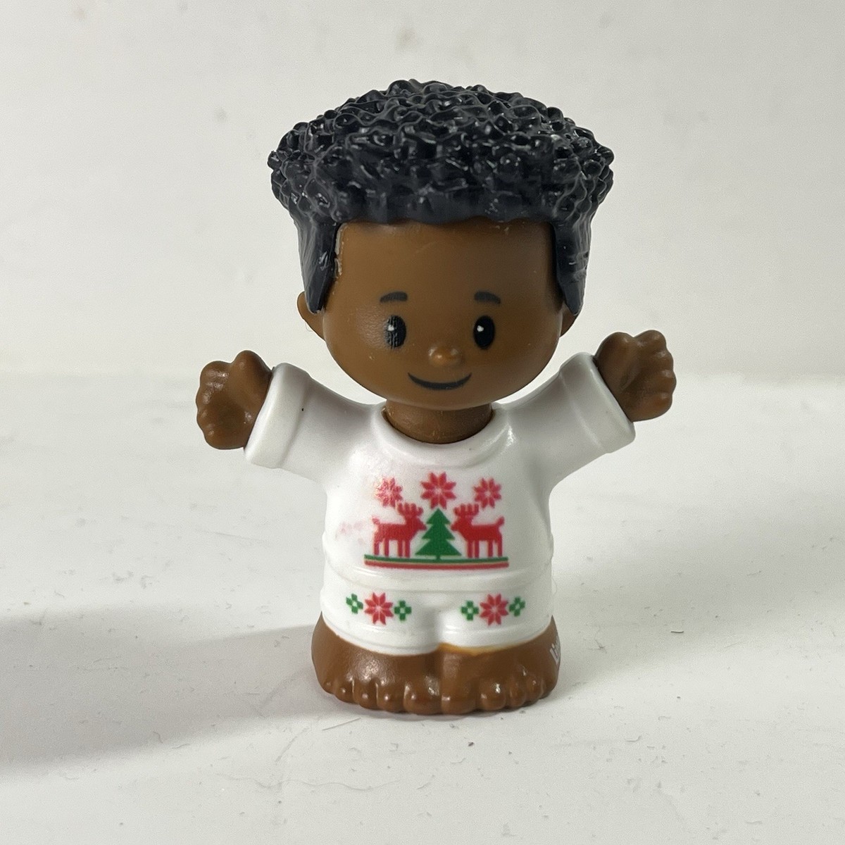 Little People African American BOY in CHRISTMAS PJ'S Jammies