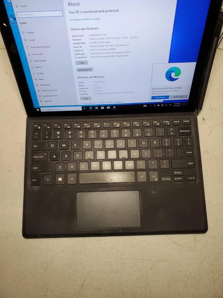Dell Latitude 5290 2-in-1 i5-8350U 1.7GHz 8GB RAM 256GB SSD Windows 10 #69 - Image 3 of 4