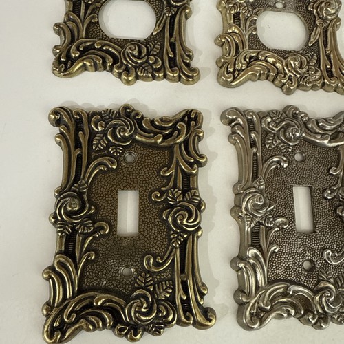 5 placas de salida de pared vintage de metal rosa AmerTac 60D N60TA 60T N60DA LEER - Imagen 5 de 17