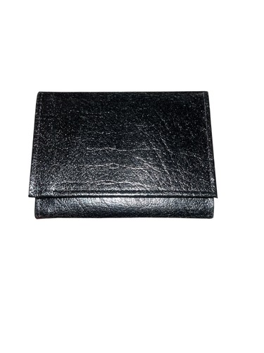 Vintage SWANK Black Bifold Genuine Cowhide Leather Wallet - Picture 1 of 3