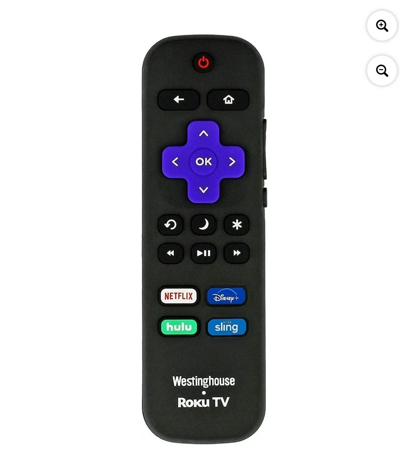 NEW OEM Westinghouse Roku TV Remote Control Netflix Disney+ Hulu Sling - Image 2 of 4