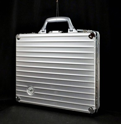 Rimowa Lufthansa Square Piccolo Silver Attache case Briefcase