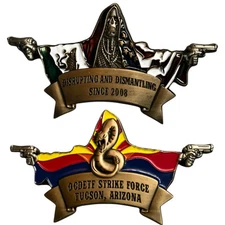 FBI Tucson OCDET Narcotics Police Challenge Coin DEA