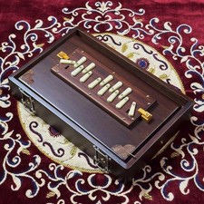 National Music Shruti Box WMD1, Medium 15x10x3 in, 1 Octave C3  C4 , Full Teak