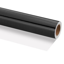 Metallic Gift Paper for Packaging, 12x400 Inches (32.8 ft) Black