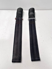 1968-1970 Ford Mustang Cougar Seat Belt Clips W Boot Black Standard Lot