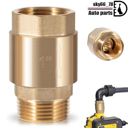1 inch Brass One Way Check Valve Female and Male Thread, Backflow Prevention