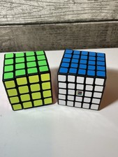 5x5x5 And 4x4x4 Brain Teaser Cube Multi-Color Puzzle Black Plastic Magic Cube