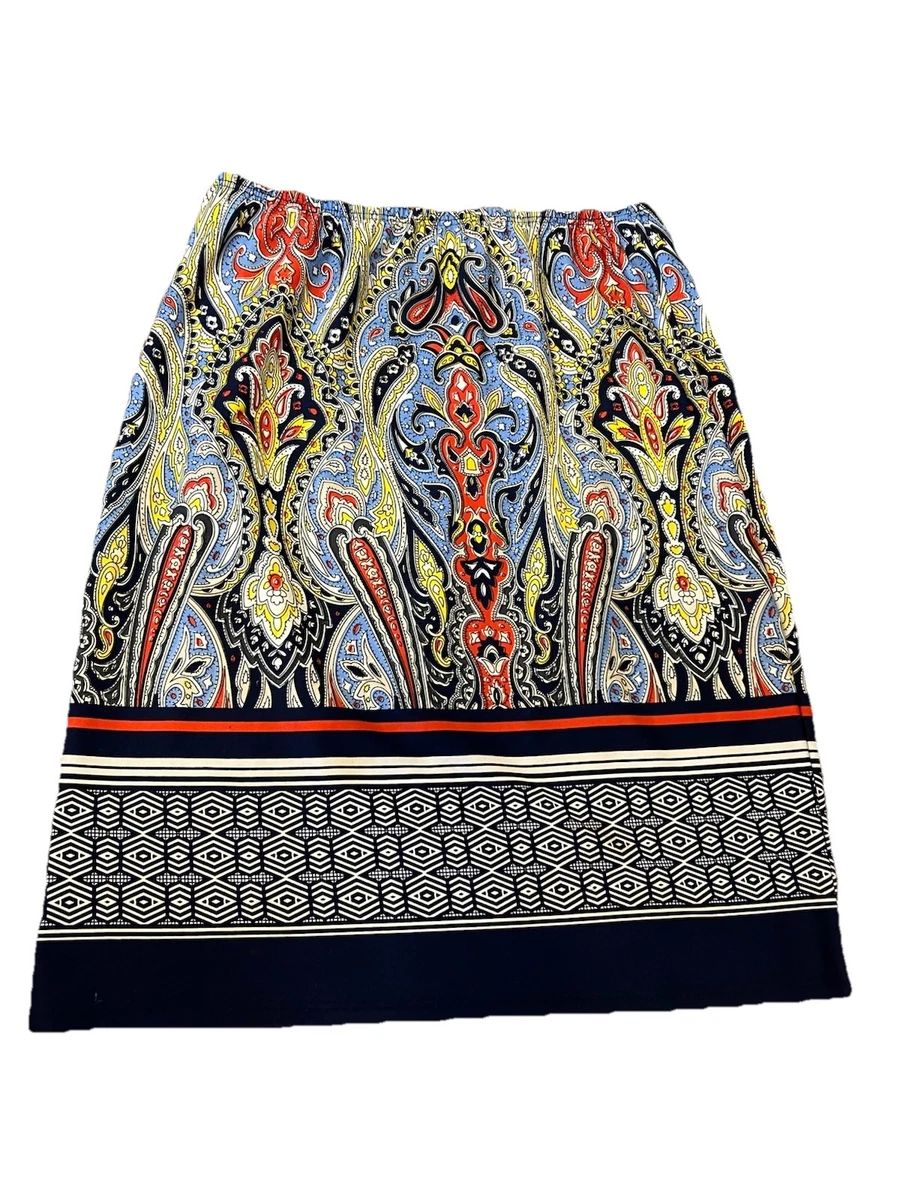Jupe Crayon Sunny Leigh à Motif Zigzag Noir Et Or Pailleté - Taille M - Neuf Sans étiquettes
