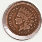 US Rare Old West 1905 Indian Head Penny Coin American Collection Shield Cent USA