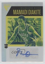 2020-21 Panini Flux Rookie Signatures Silver Prizm Mamadi Diakite Auto 0m3b