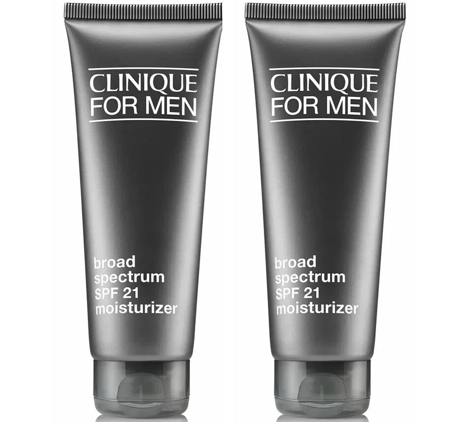 2 x Clinique for Men Broad Spectrum SPF 21 Moisturizer 3.4oz