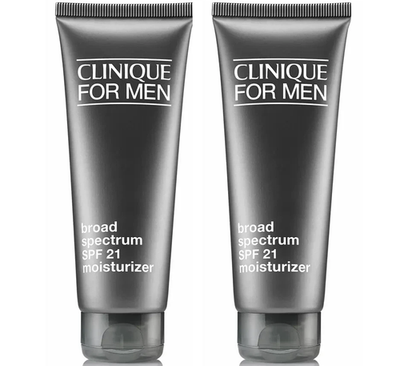 2 x Clinique for Men Broad Spectrum SPF 21 Moisturizer 3.4oz/100ml