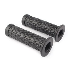 2x Universal 7/8" 22.2mm Handlebar Rubber Hand Grips for Honda Kawasaki Yamaha