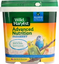 Wild Harvest Advanced Nutrition Diet For Parakeets 4.5 Pounds, Seed And Grain Mi