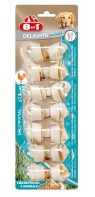 8in1 Delights Pro Dental Kauknochen XS 7 Pack