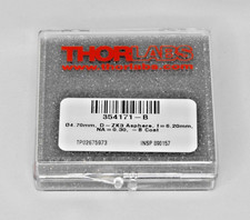 New Sealed Thorlabs Glass Aspheric Lens 4.7 mm dia. f 6.20 mm; NA 0.30 354171-B