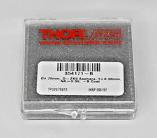 New Sealed Thorlabs Glass Aspheric Lens 4.7 mm dia. f=6.20 mm; NA=0.30 #354171-B
