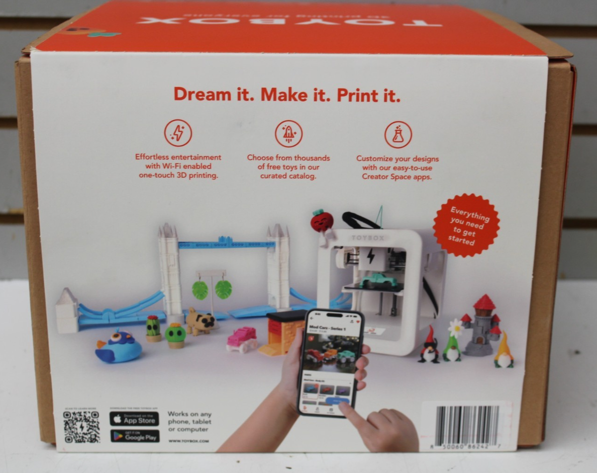 Toybox 3D Printer One Touch Kit Kid Friendly Toy Alpha Two
