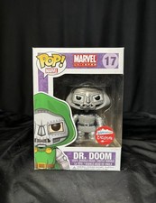 Funko Pop! Vinyl: Marvel - Dr. Doom #17  (Black & White) Fugitive Toys Exclusive