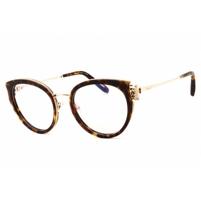 Chopard Women's Eyeglasses Havana Metal Cat Eye Full Rim Frame VCH367S 0909