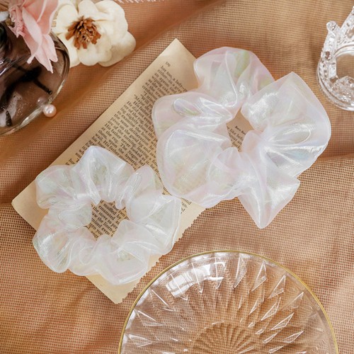 4 Pcs Mesh Hair Ring Ties Miss Gauze Girl Ponytail Holders - Picture 9 of 12