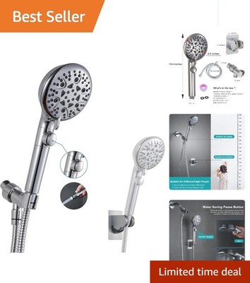 GwernKB Handheld Shower Head with On Off Switch 8-Mode High Pressure Showerhe...