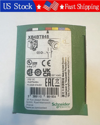 1PCS New Schneider XB4BT845 Emergency Stop Button XB4BT845  Fast shipping